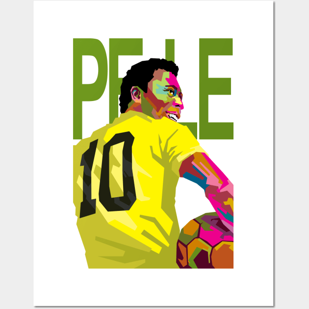 legend football player - pele Wall Art by rifaisetyo